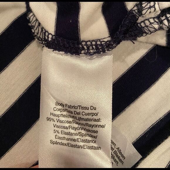 DKNY Sleeveless Stripe Shirt Size Large - Picture 2 of 11